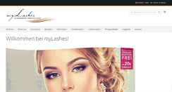 Desktop Screenshot of mylashes.de