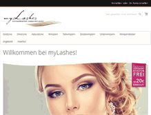 Tablet Screenshot of mylashes.de